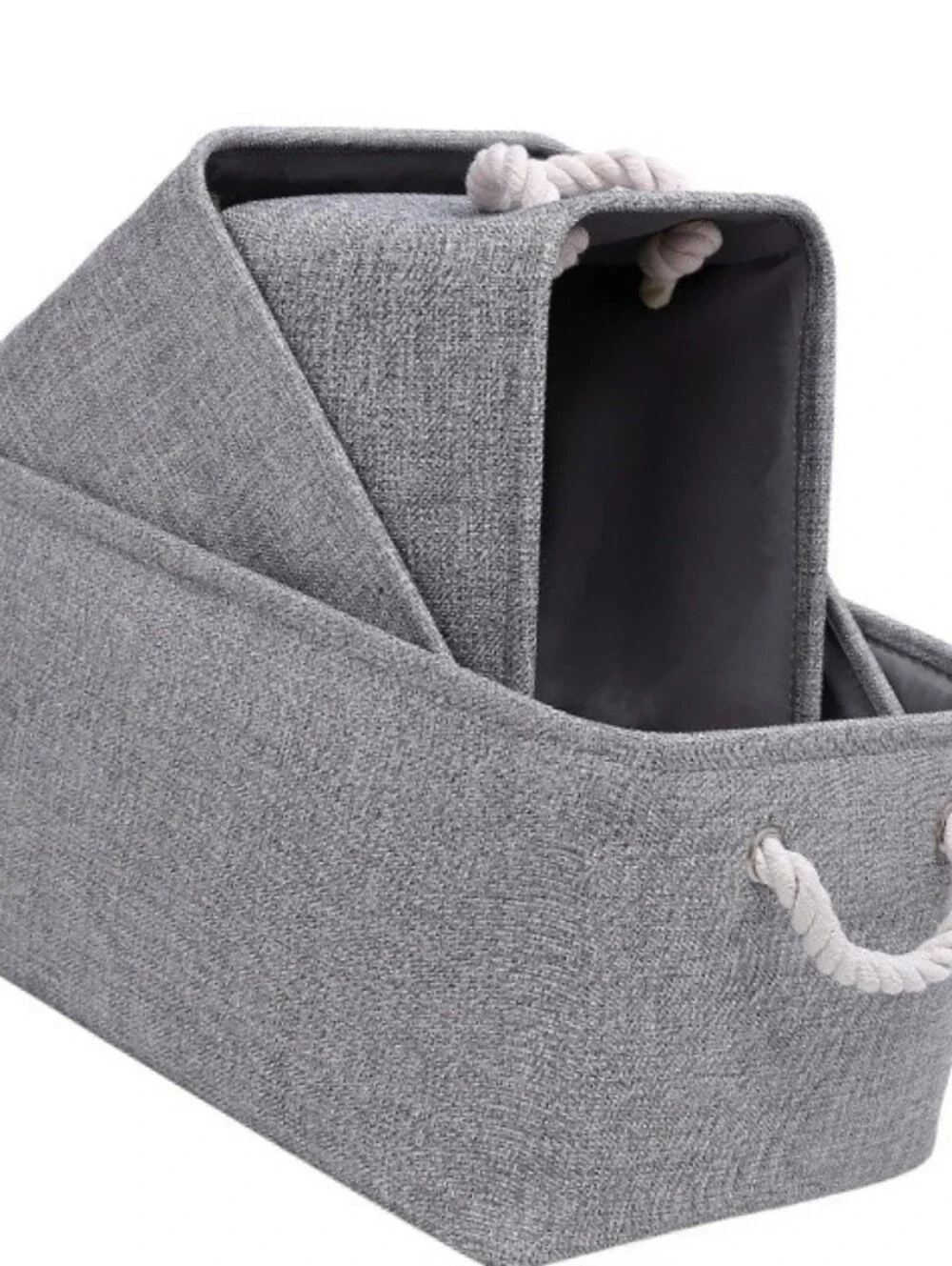 Creadard Storage Bin W/ Rope Handles